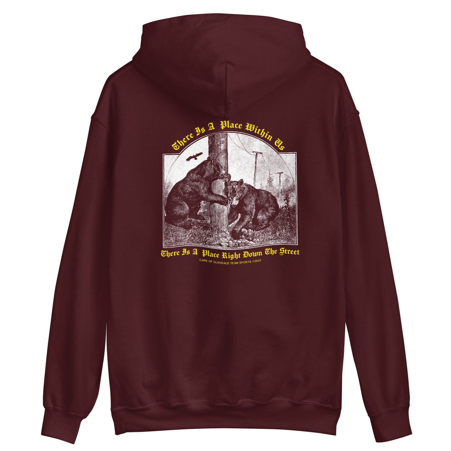 TAKEN TO TASK TEAM SPORTS HOODIE - MAROON