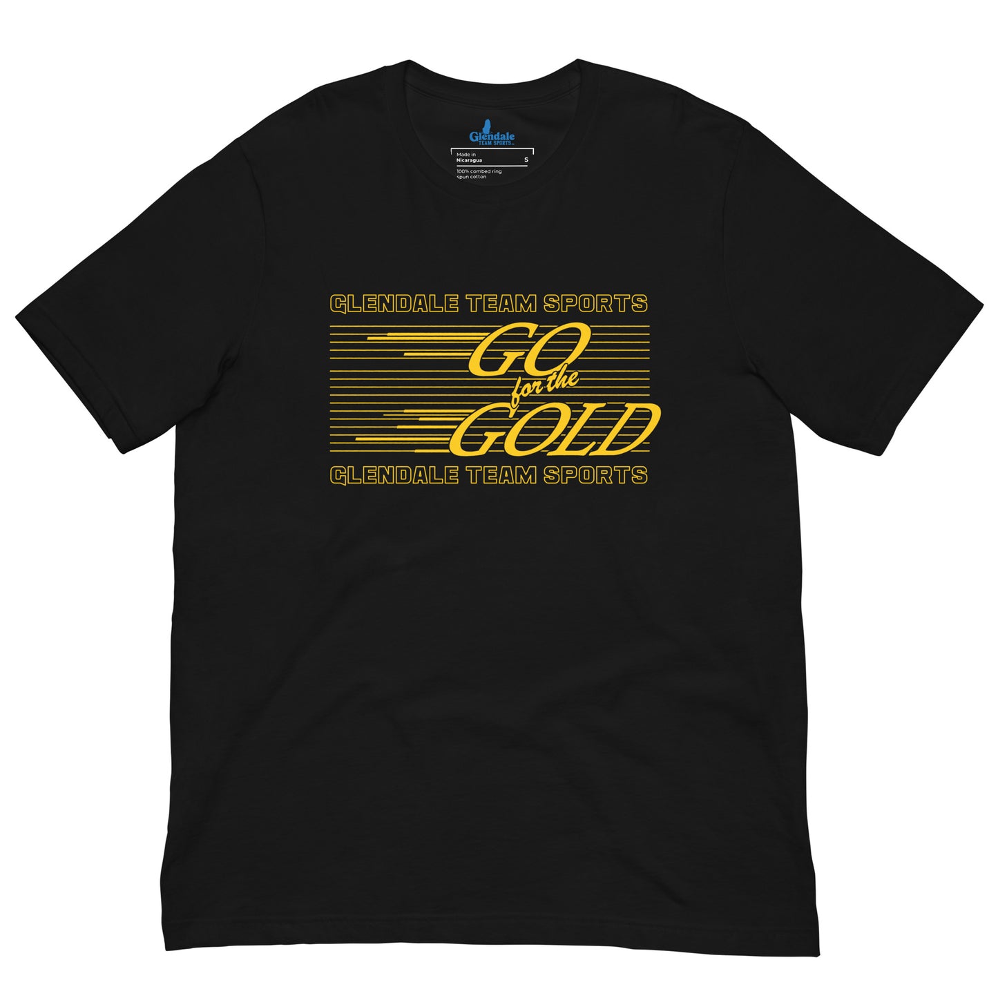 GO FOR THE GOLD TEAM SPORTS T -  BLACK