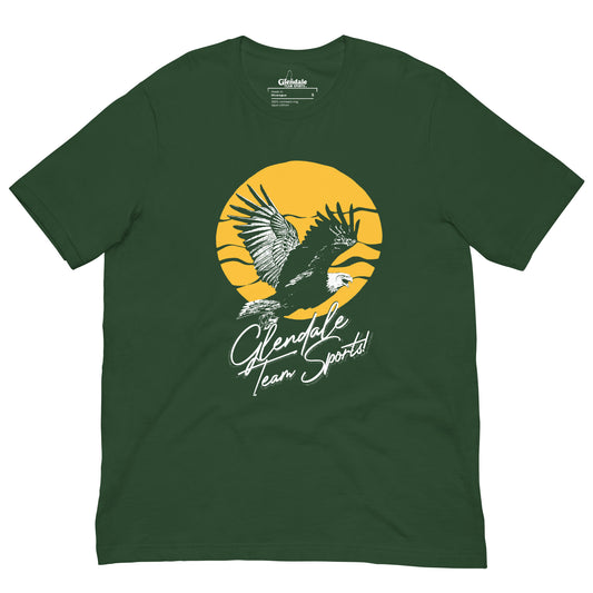 EAGLE MASCOT TEAM SPORTS T - FOREST