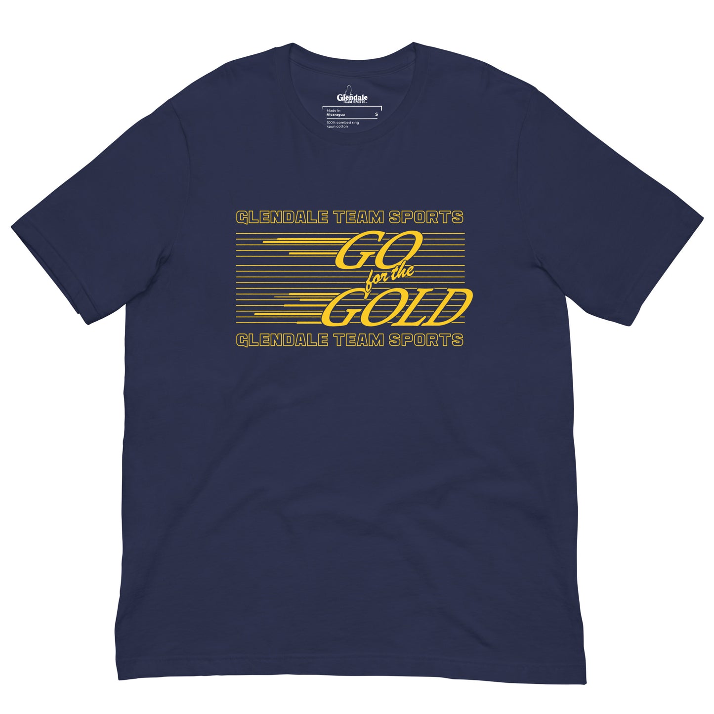 GO FOR THE GOLD TEAM SPORTS T - NAVY