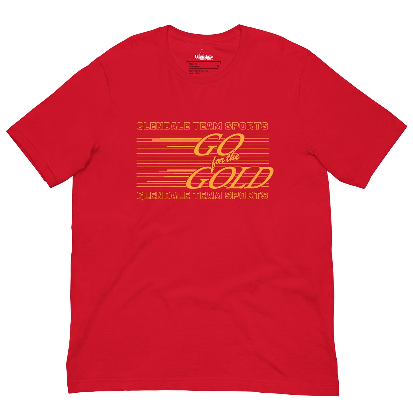 GO FOR THE GOLD TEAM SPORTS T - RED